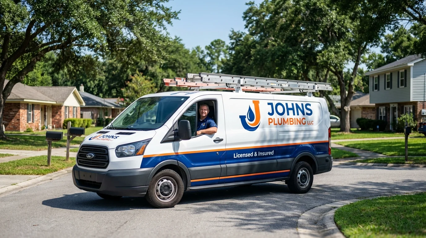 Johns Plumbing LLC service van in Duncansville, PA